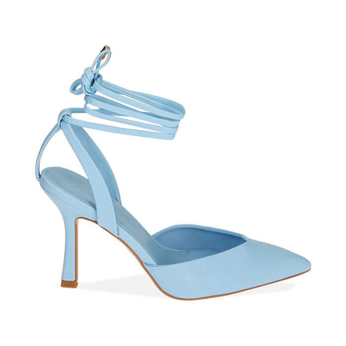 Scarpe celesti tacco 2025