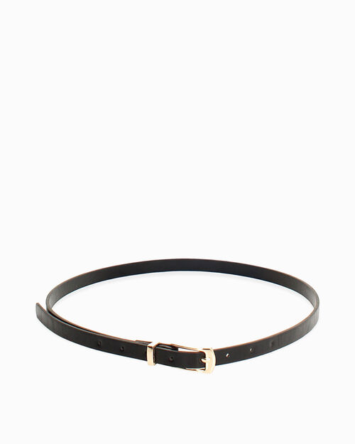 Cintura nera con fibbia elegante, BLACK