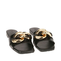 ZAPATOS FLAT ECO-PIEL NERO, 194952502EPNERO036, 002a