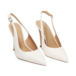 D&eacute;collet&eacute; bianche tacco 10 cm, Primadonna, 272130641EPBIAN035, 003 preview