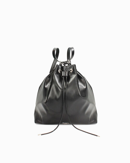 Zaino nero con dettagli sofisticati, BLACK