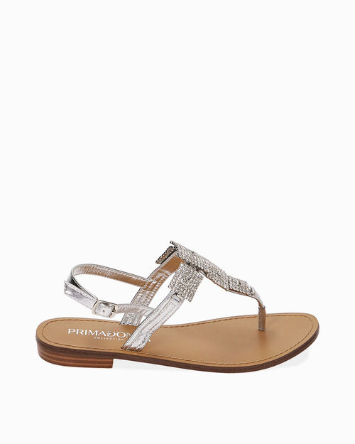 ZAPATOS FLAT LAMINADO ARGE, SILVER