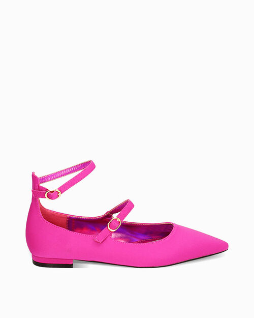 CHAUSSURES POUR FEMMES BALLERINA LYCRA F, FUCHSIA