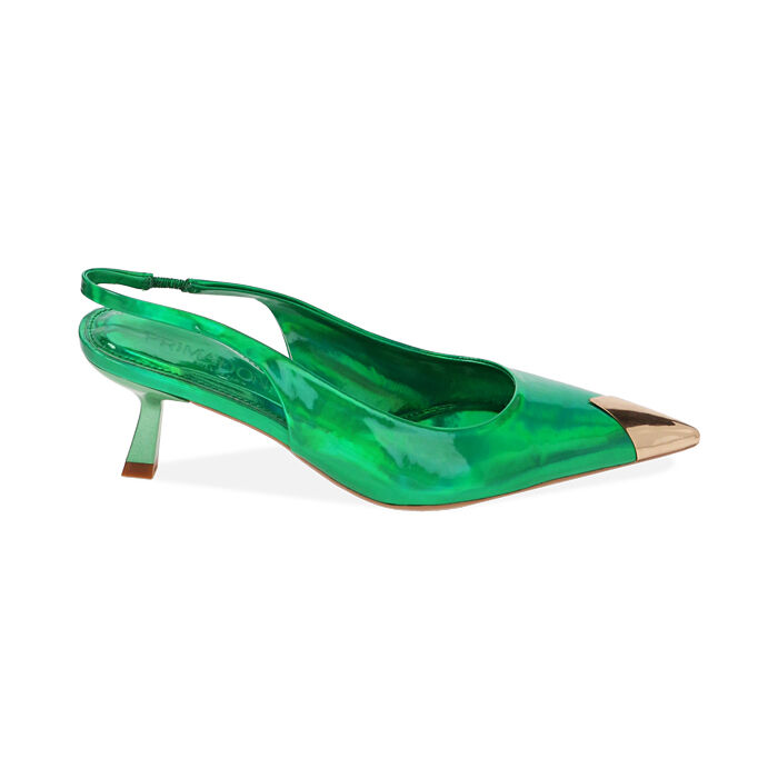 WOMEN SHOES CHANEL MIRROR VERD, SPECIAL PRICE, 212141502SPVERD035