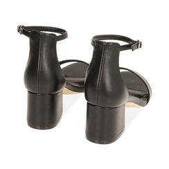 Sandali neri, tacco 5,5 cm, Primadonna, 232770301EPNERO036, 003 preview