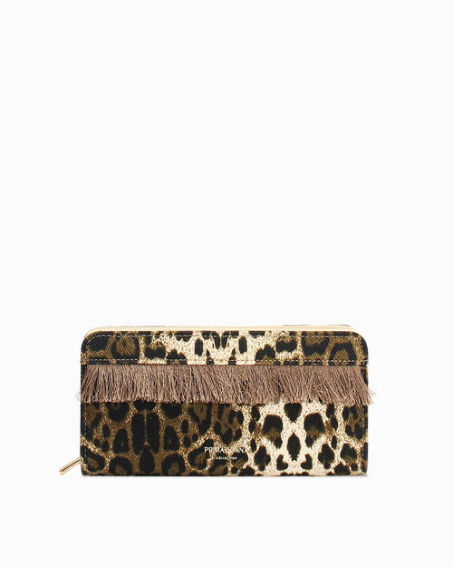 Cartera leopardo-negro chic, MULTI COLOR