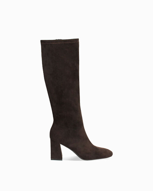 Botas marr&oacute;n oscuro tac&oacute;n 7,5 cm