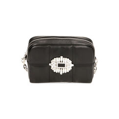Borsa a tracolla gioiello nera, Primadonna, 215124664EPNEROUNI, 001 preview