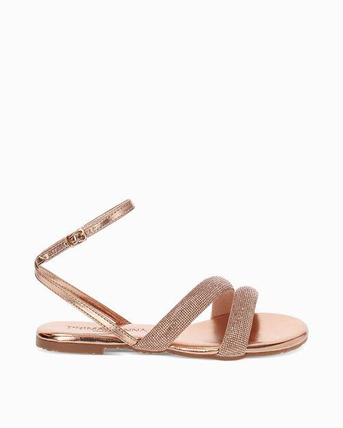 WOMEN SHOES FLAT BRAIDED STONES RAOR, MULTI COLOR