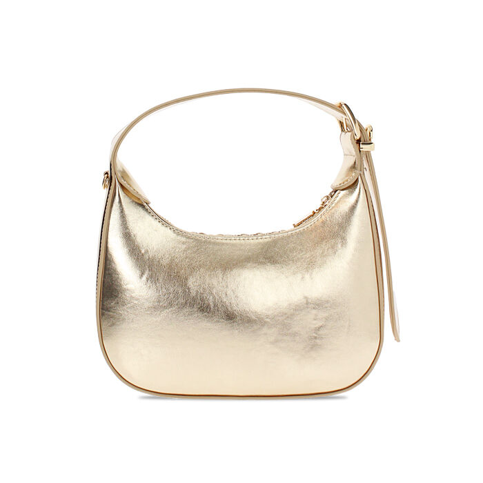 Mini bag donna oro in laminato intrecciato Primadonna Collection