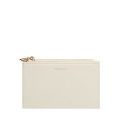 Cartera de mujer color crema con cremallera, Primadonna, 255101005EPPANNUNI, 001a