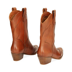 Bottines cognac en cuir, Primadonna, 23N550038PECOGN035, 003 preview