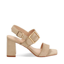 Sandales beige avec talon de 7,5 cm, Primadonna, 274961307MFBEIG035, 001a