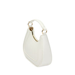 Sac à main demi-lune blanc, 235125450EPBIANUNI, 002a