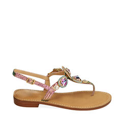Sandali infradito rosa stampa vipera, Primadonna, 214916861EVROSA035, 001a