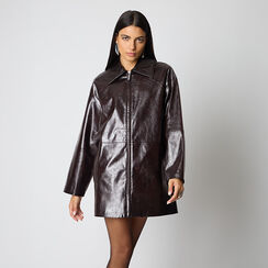 Gabardina azul noche en material sintético, Primadonna, 266500451EPMOROM, 003 preview