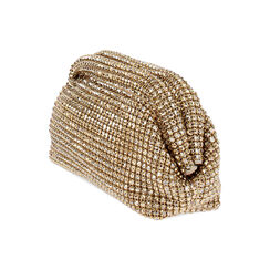 Mini bag donna oro in laminato con pietre, Primadonna, 255125655LPOROGUNI, 003 preview