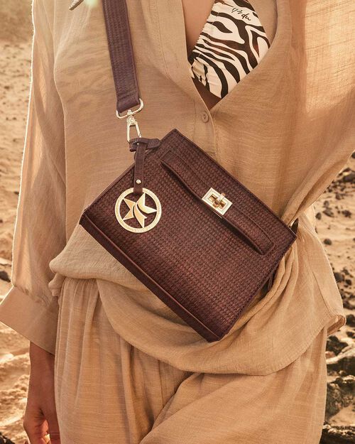 BAG MINI BAG SYNTHETIC MORO, DK BROWN