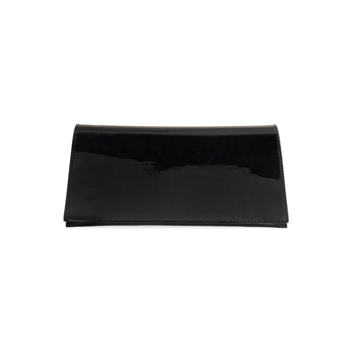 Pochette femme noire en vernis, Primadonna, 255126220VENEROUNI