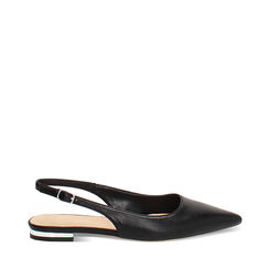 Bailarinas destalonadas negras elegantes, Zapatos, 274906001EPNERO035, 001a