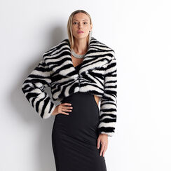 Cappotto nero/bianco zebra, Primadonna, 22B402301FUNEBIL, 001 preview