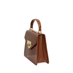 Mini bag marrone con tracolla removibile, Borse, 275126728VEMARRUNI, 002a