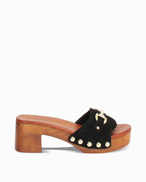 ZAPATOS CU&Ntilde;A SUEDE NERO, BLACK