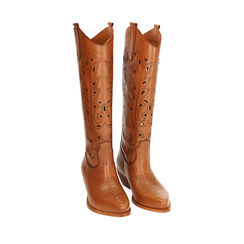 ZAPATOS BOTAS PIEL COGN, Primadonna, 21B814101PECOGN035, 002a