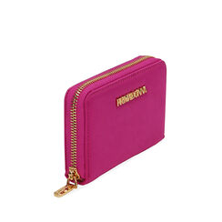 Portafogli fucsia in raso, New Collection, 215122516RSFUCSUNI, 002a