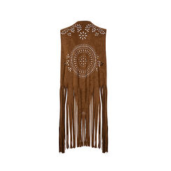 Gilet cognac elegante con dettagli raffinati, Primadonna, 27B481409MFCOGNUNI, 004 preview