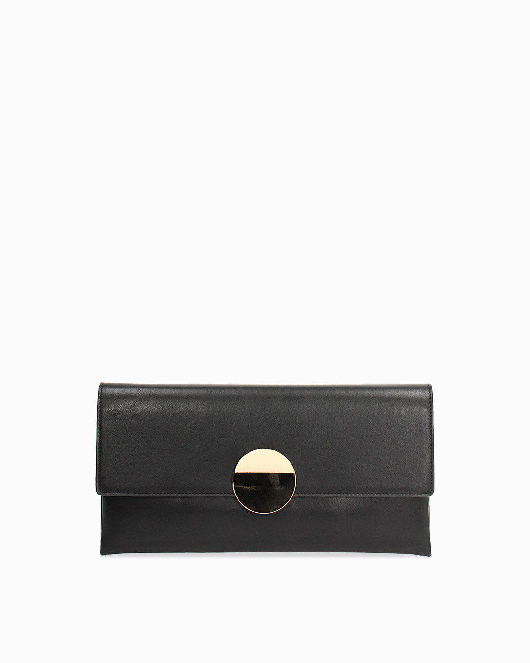 Pochette nera con tracolla removibile