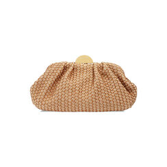 Clutch mujer marrón beige en rafia, Primadonna, 255126345RFMABEUNI, 004 preview
