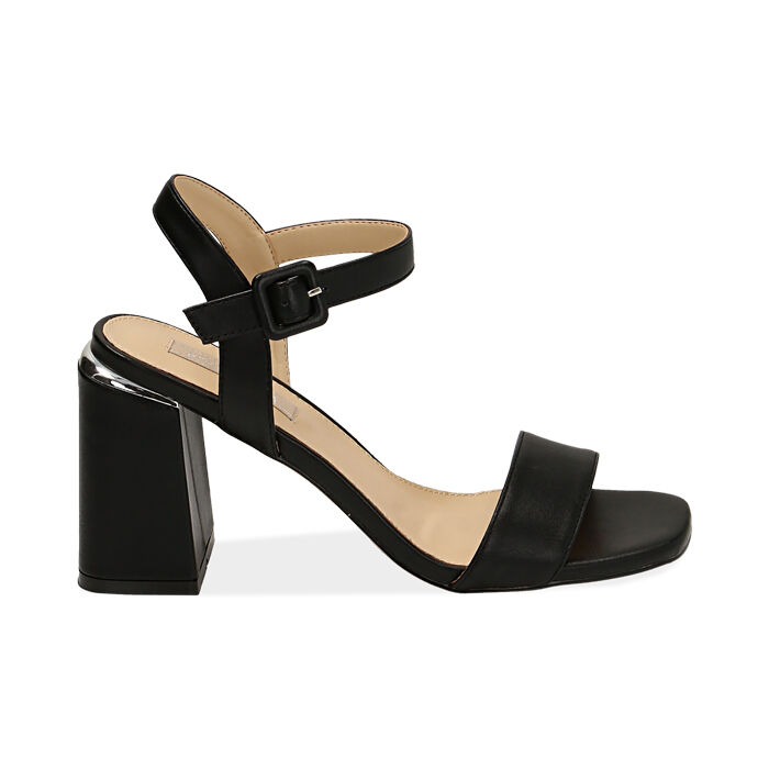 Sandalias negras tacon clearance