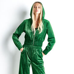 Tuta verde in velluto, Abbigliamento, 22C910012VLVERDM, 004 preview