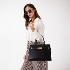 Sac &agrave; main noir au design sophistiqu&eacute;, Primadonna, 27D900672EPNEROUNI, 002 preview