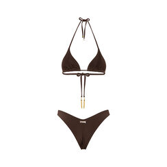 Bikini marr&oacute;n oscuro con detalles glamourosos, 27L501662LYMOROL, 002a