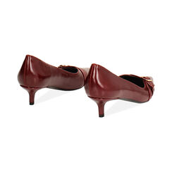 Décolleté bordeaux lucide con tacco di 4,5 cm, Primadonna, 264945845EUBORD035, 004 preview