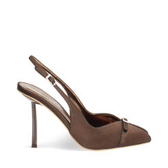 Zapato de sal&oacute;n marr&oacute;n oscuro tac&oacute;n 9,7 cm, Primadonna, 272100201RSMORO035, 001a