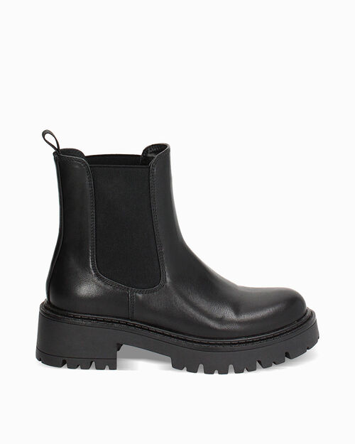 Beatles neri con tacco in gomma di 5,4 cm, BLACK