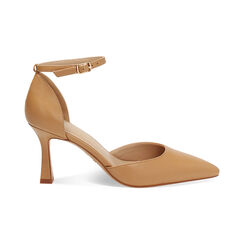 Décolleté open shank donna camel, tacco 7,5 cm, Primadonna, 254902519EPCAME036, 001 preview