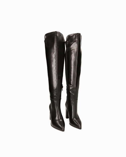 CHAUSSURES POUR FEMMES BOTTE AU CUISSES, BLACK