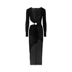 Vestido de mujer negro en tejido, Primadonna, 25C924404TSNEROM, 001a