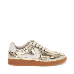 Sneakers donna oro in crack laminato, Primadonna, 250124015LCOROG035, 001a