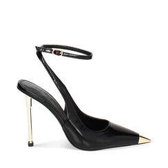 Zapato de tacón Bailarinasnude con punta dorada, Primadonna, 232188801ABNERO035, 001a