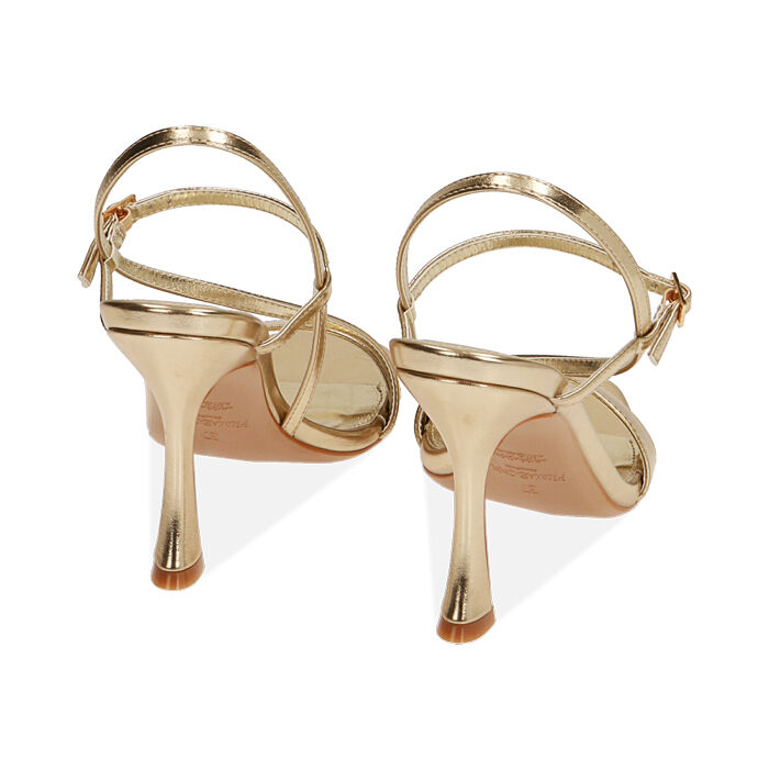 Primadonna Collection Sandali Oro Con Plateau Laminato Prima Donna