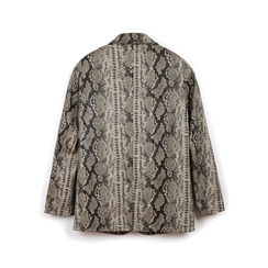 Chaqueta en sint&eacute;tico efecto pit&oacute;n negro y blanco, Primadonna, 266541203PTNEBIL, 004 preview