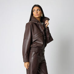 Giubbotto in testa di moro con dettagli trendy, Primadonna, 266541206EPMOROM, 002a