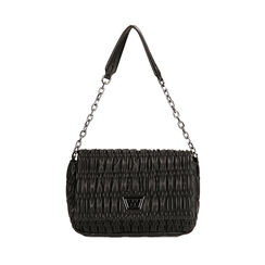 BORSA BORSA A SPALLA SINTETICO NERO, Primadonna, 225125043EPNEROUNI, 001a