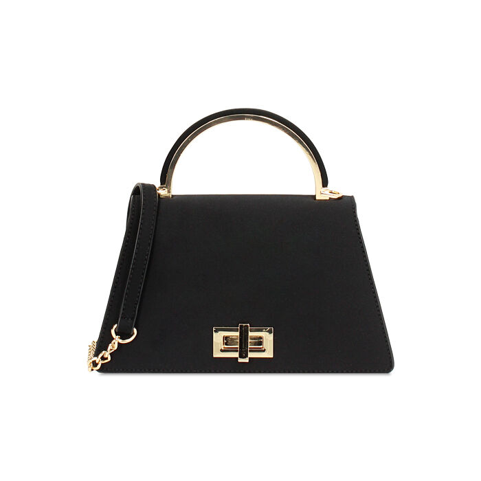 Mini bag donna nera in tessuto, Primadonna, 255126021LYNEROUNI