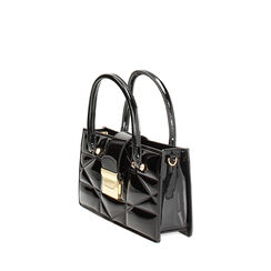 Mini sac noir en vernis, 245125792VENEROUNI, 002a